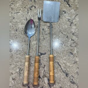 Vintage ANDROCK stainless steel BBQ Tool Set of 3